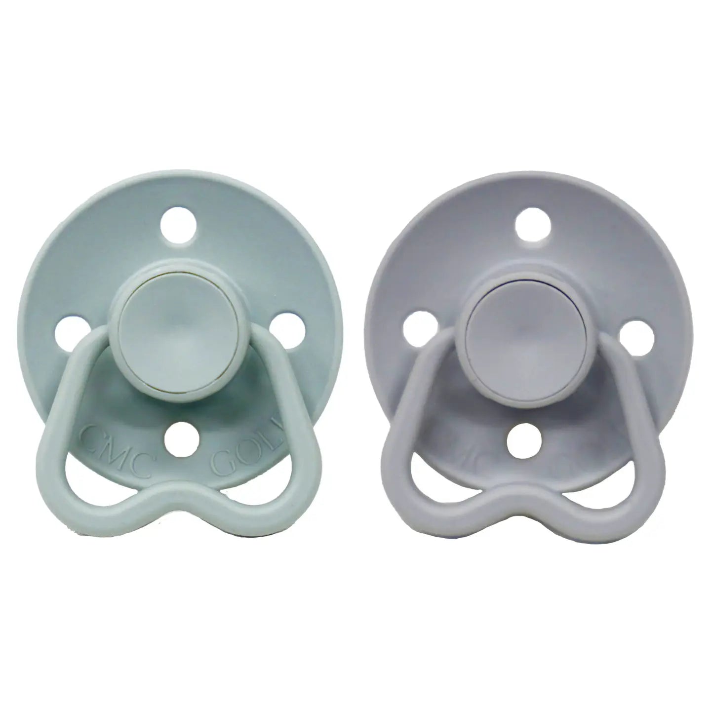 'Hold Me' Dummies Sage & Light Grey CMC Gold Peppa Penny