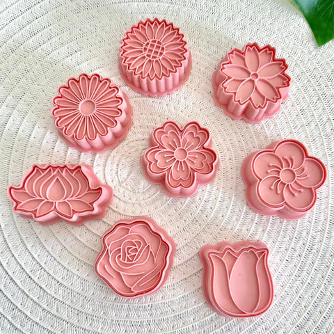 Flowers - Cutters & Stamps Set - Wild Dough DISCOUNTED