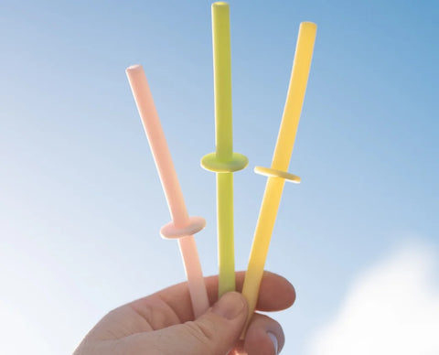 Silicone Straw Set - 4 Pastel - Smoo