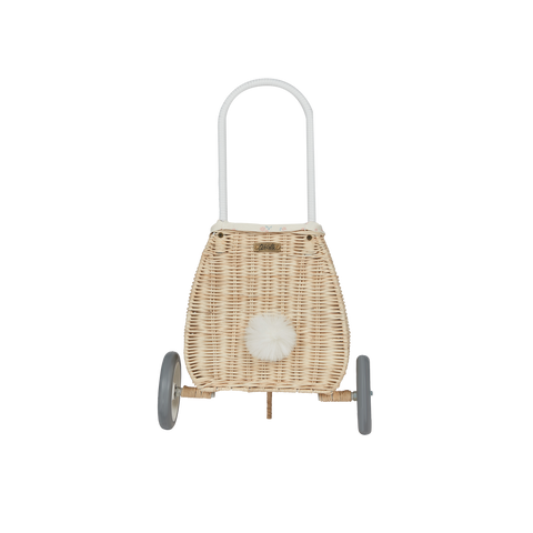 Rattan Bunny Luggy with Lining - Pansy - Olli Ella