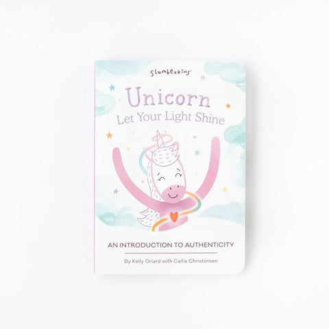 Unicorn, Let Your Light Shine Board Book - Slumberkins