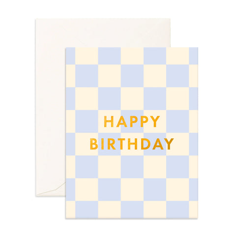 Birthday Powder Check Greeting Card - Fox & Fallow