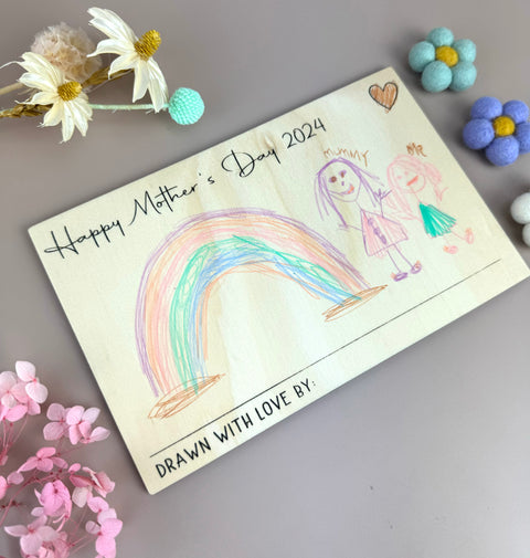 Mother's Day Drawing Plaque - Luma Light