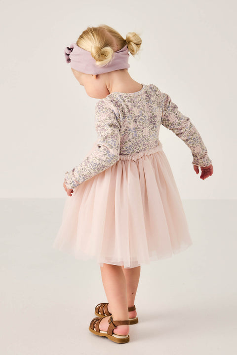 Anna Tulle Dress - April Floral Mauve - Fayette Collection - Jamie Kay