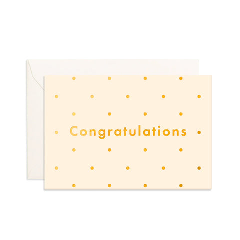 Congratulations Dots Mini Greeting Card - Fox & Fallow