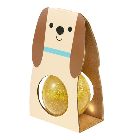 Glitter Bouncy Ball – Gold dog - Rex London