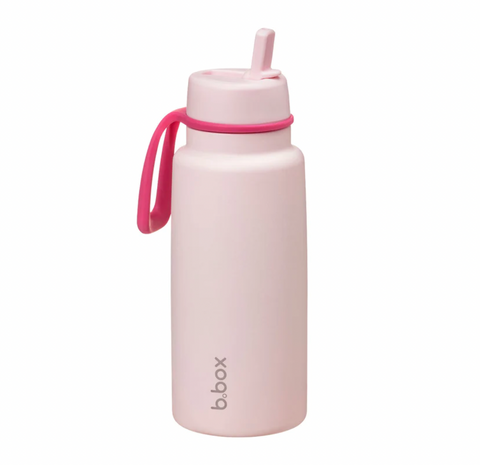 Insulated Flip Top 1 Litre Bottle - pink paradise - B Box