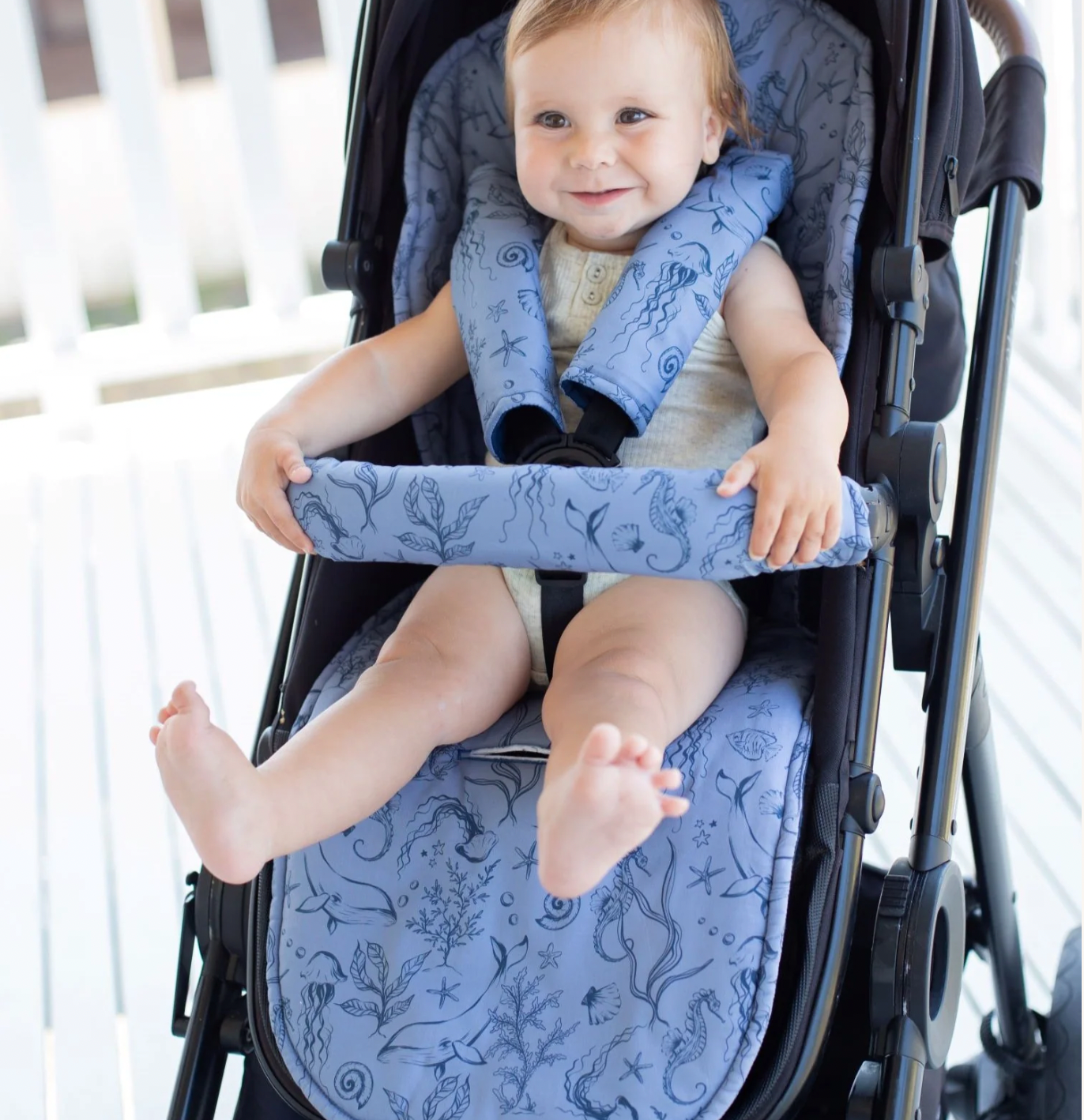 Pram Liner Under the Sea Bambella Designs Peppa Penny