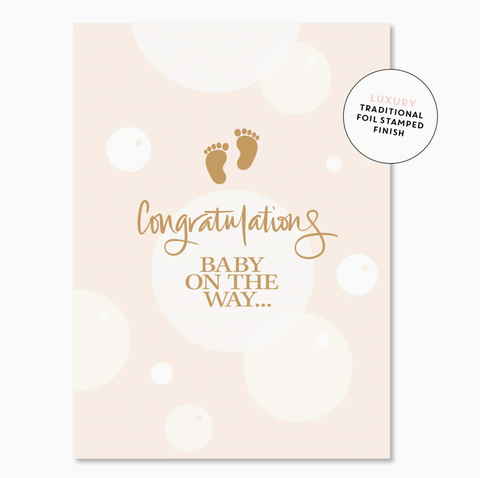 Congratulations Baby on the way - Card - Just Smitten