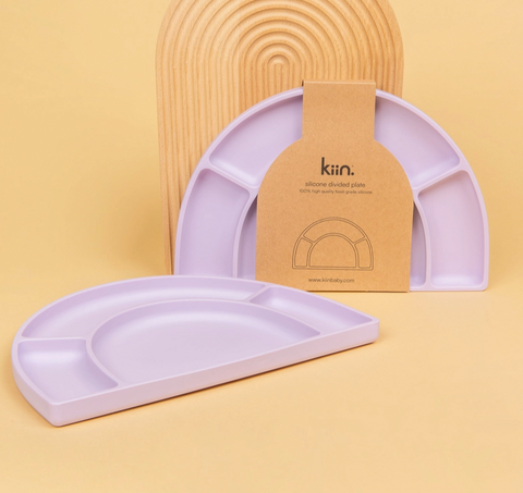 Silicone Divided Plate - Lilac - Kiin