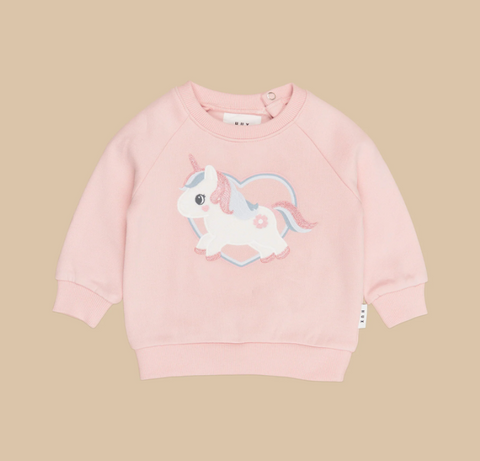 Unicorn Heart Sweatshirt - Huxbaby