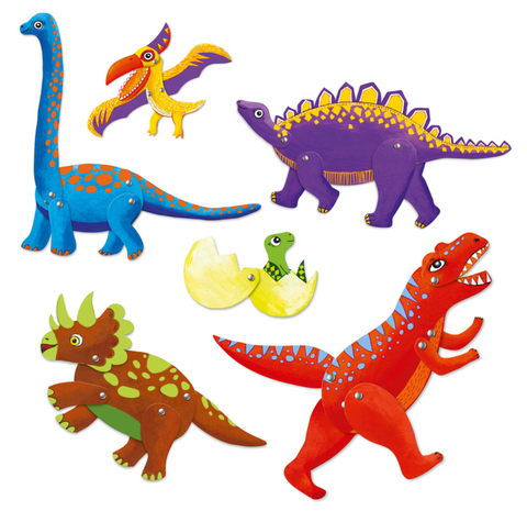 Paper Puppets - Dinosaurs - Djeco DISCOUNTED