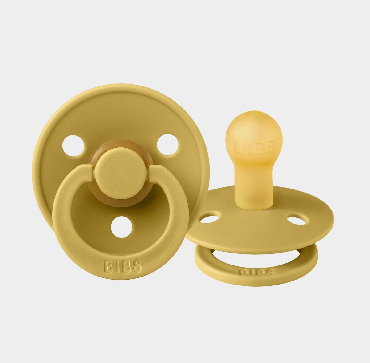 Bibs Dummies Size One Mustard BIBS Denmark Peppa Penny