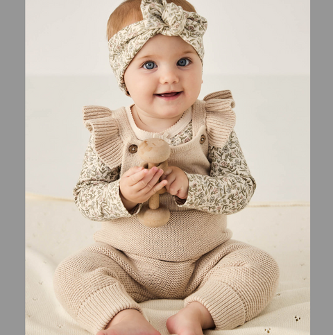 Lulu Playsuit - Oatmeal Marle - Fayette Collection - Jamie Kay