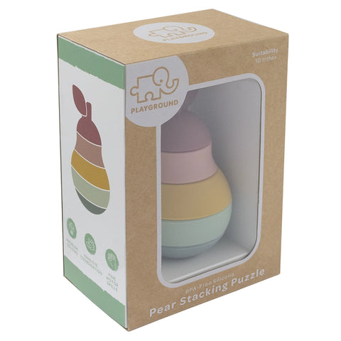 Silicone Pear Stacking Puzzle - Living Textiles