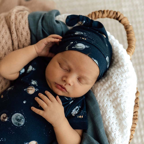Milky Way Organic Knotted Beanie - Snuggle Hunny
