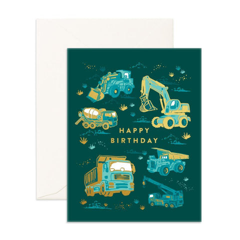 Card - Happy Birthday Trucks - Fox & Fallow