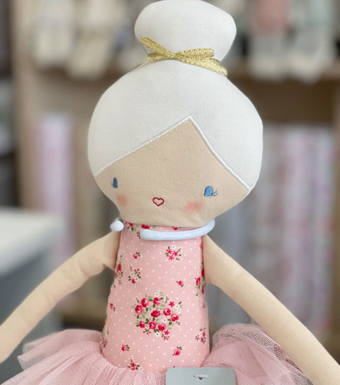 Betty Ballerina Doll - Pink Floral - Alimrose