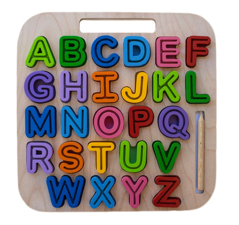 Handcarry Uppercase ABC Trace Puzzle - Kiddie Connect
