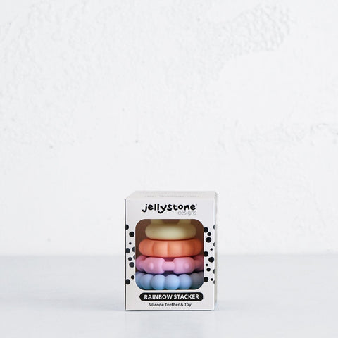 Rainbow Stacker & Teether Toy - Pastel - Jellystone