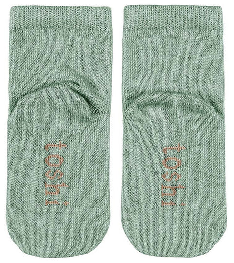 Organic Socks Ankle Dreamtime Jade - Toshi DISCOUNTED