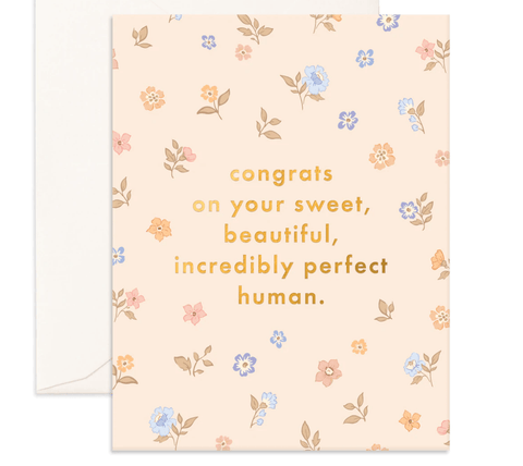 Congrats Sweet Human Greeting Card - Fox & Fallow