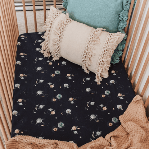 Milky Way Fitted Cot Sheet - Snuggle Hunny Kids