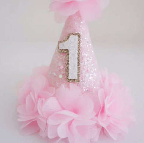 Pink Tulle Party Hat - Our Little Deer DISCOUNTED