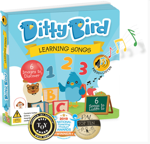 Learning Songs - Musical Board Book - Ditty Bird