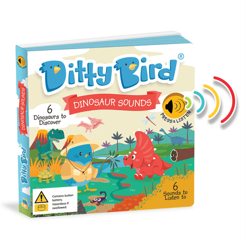 Dinosaur Sounds - Musical Board Book - Ditty Bird