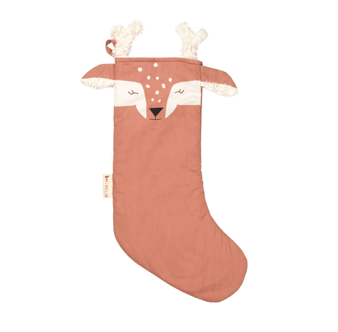 Christmas Stocking Deer - Old Rose - Fabelab DISCOUNTED