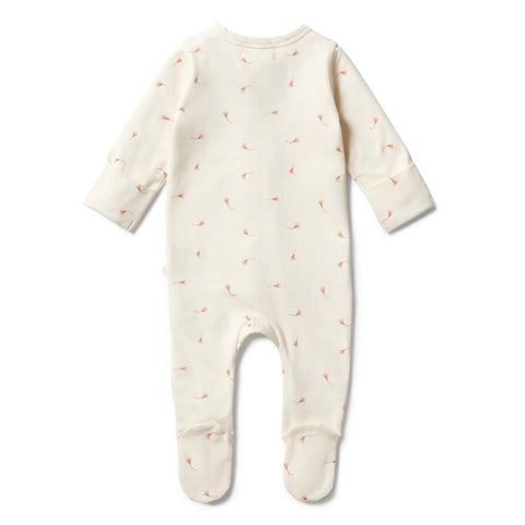 Organic Zipsuit - Little Blossom - Wilson & Frenchy DISCOUNTED