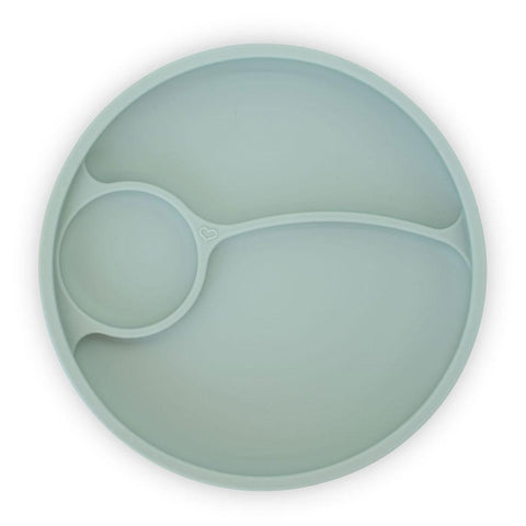 Divided Suction Plate - Sage - Brightberry