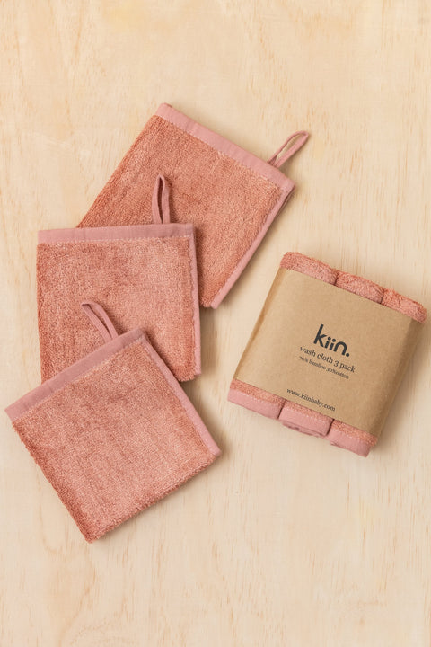 Wash Cloth 3 Pack - Blush - Kiin