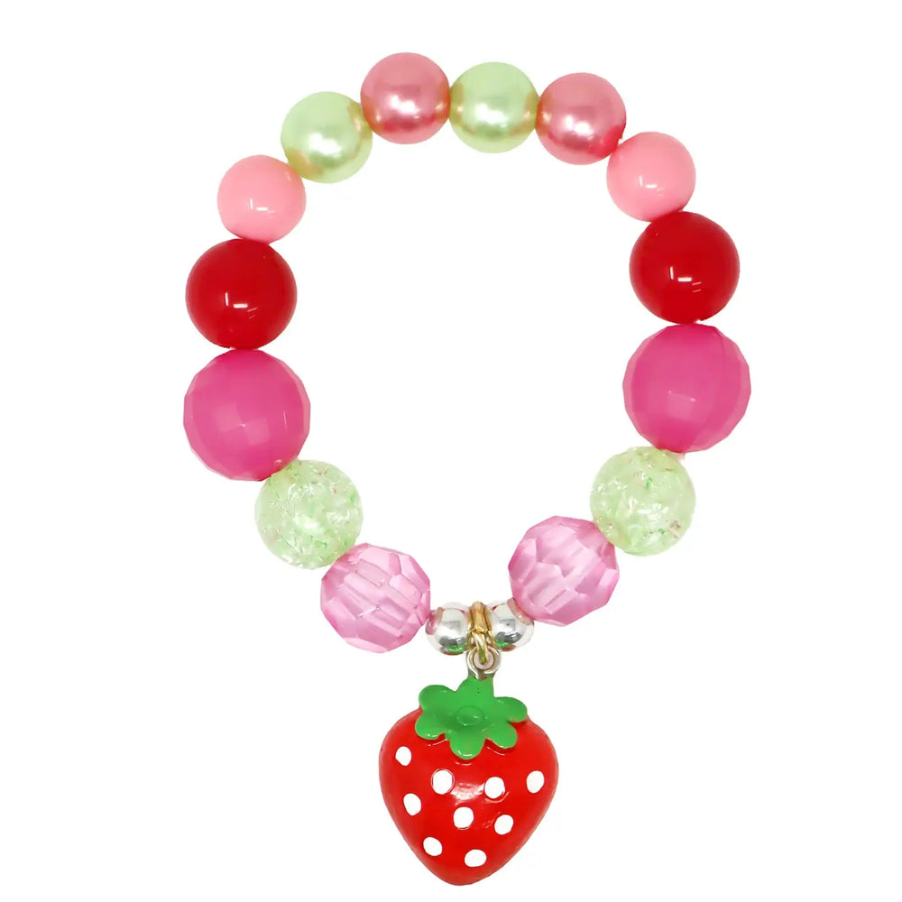 Strawberry Pop Bracelet - Pink Poppy
