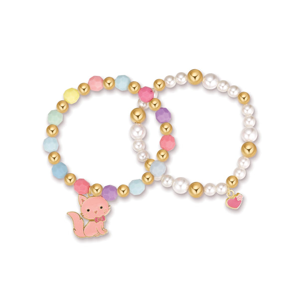 Pretty in Pink Bead Bracelets - Girl Nation