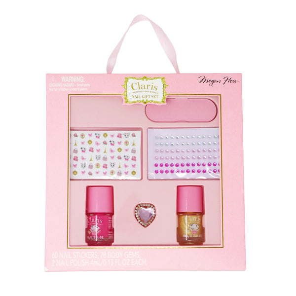Claris the Chicest Mouse in Paris Nail Gift Set - Pink Poppy
