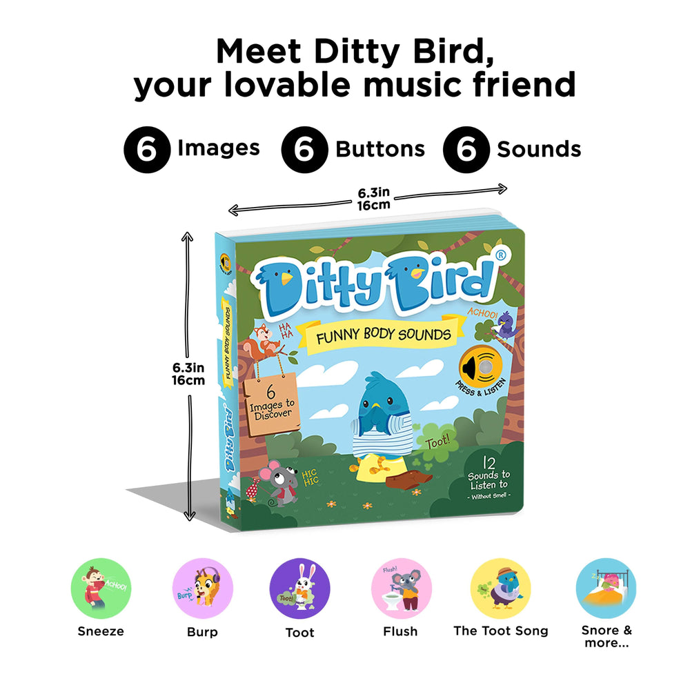 Musical Book - Funny Body Sounds - Ditty Bird