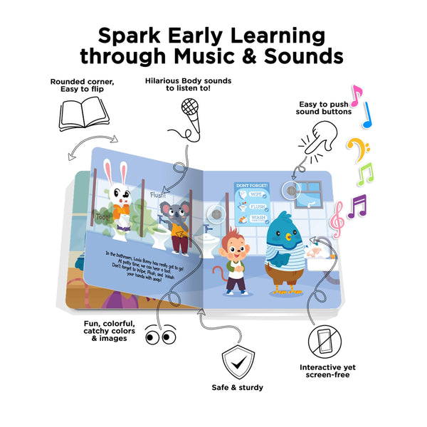 Musical Book - Funny Body Sounds - Ditty Bird