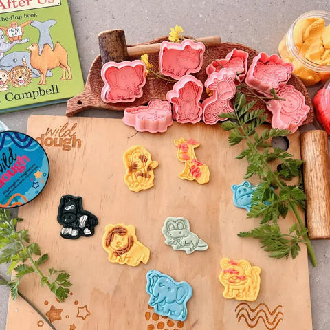 African Animals - Cutters & Stamps Set - Wild Dough