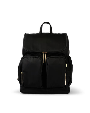 Signature Nappy Backpack - Black Nylon - OIOI