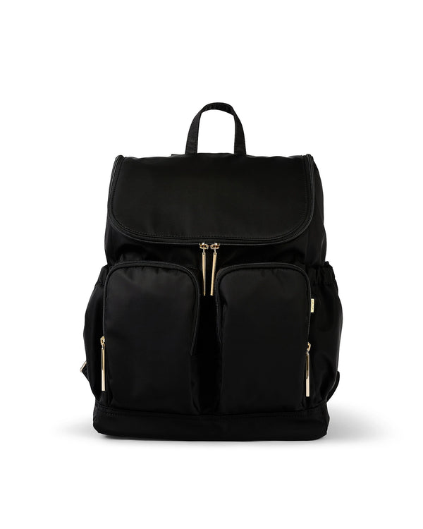 Signature Nappy Backpack - Black Nylon - OIOI