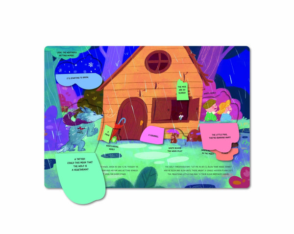 Peek a Flap Fairy Tales Three Little Pigs - Kids Book