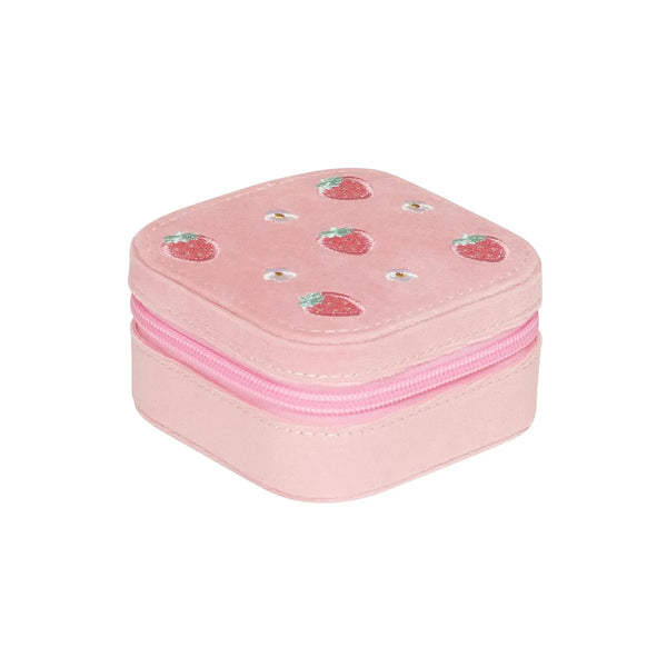 Sweet Strawberry Square Jewellery Box - Rockahula Kids