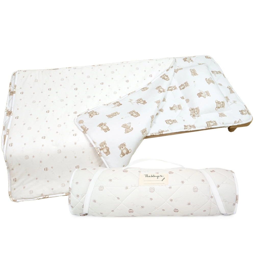 Organic Nap Mat - Cuddly Bear - Living Textiles