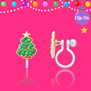 Clip On Earrings | Happy Christmas Tree - Girl Nation