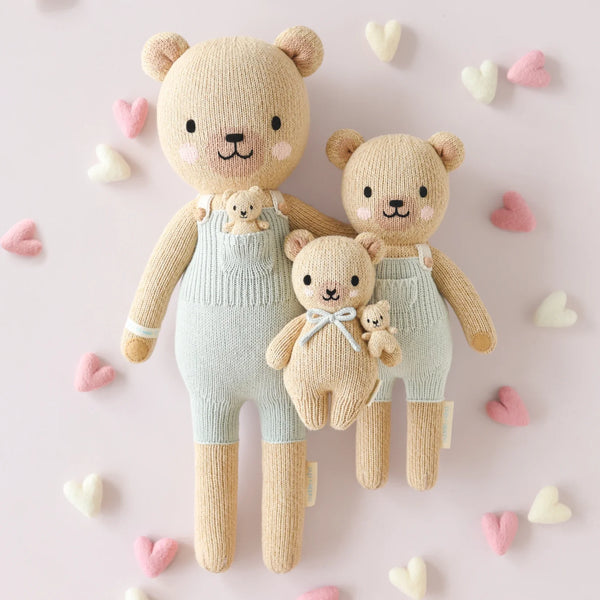 Baby Honey Bear - Robin Egg Blue - Cuddle & Kind