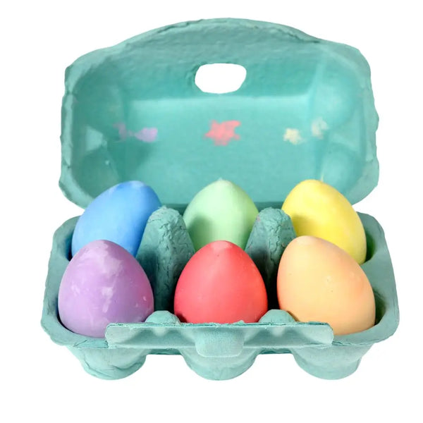 Six Coloured Chalk Eggs - Rex London