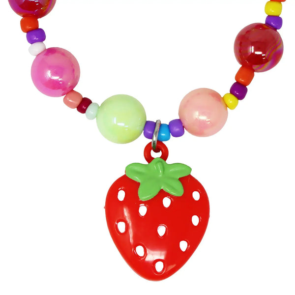 Lip Gloss Bracelet Strawberry - Pink Poppy