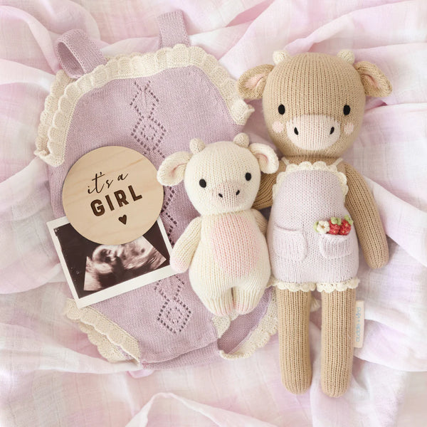 Ava the cow (lavender) - Cuddle & Kind